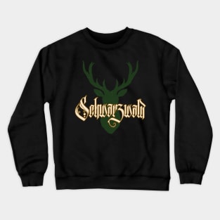 Schwarzwald Hirsch Geweih Wild Natur Schwaben Crewneck Sweatshirt